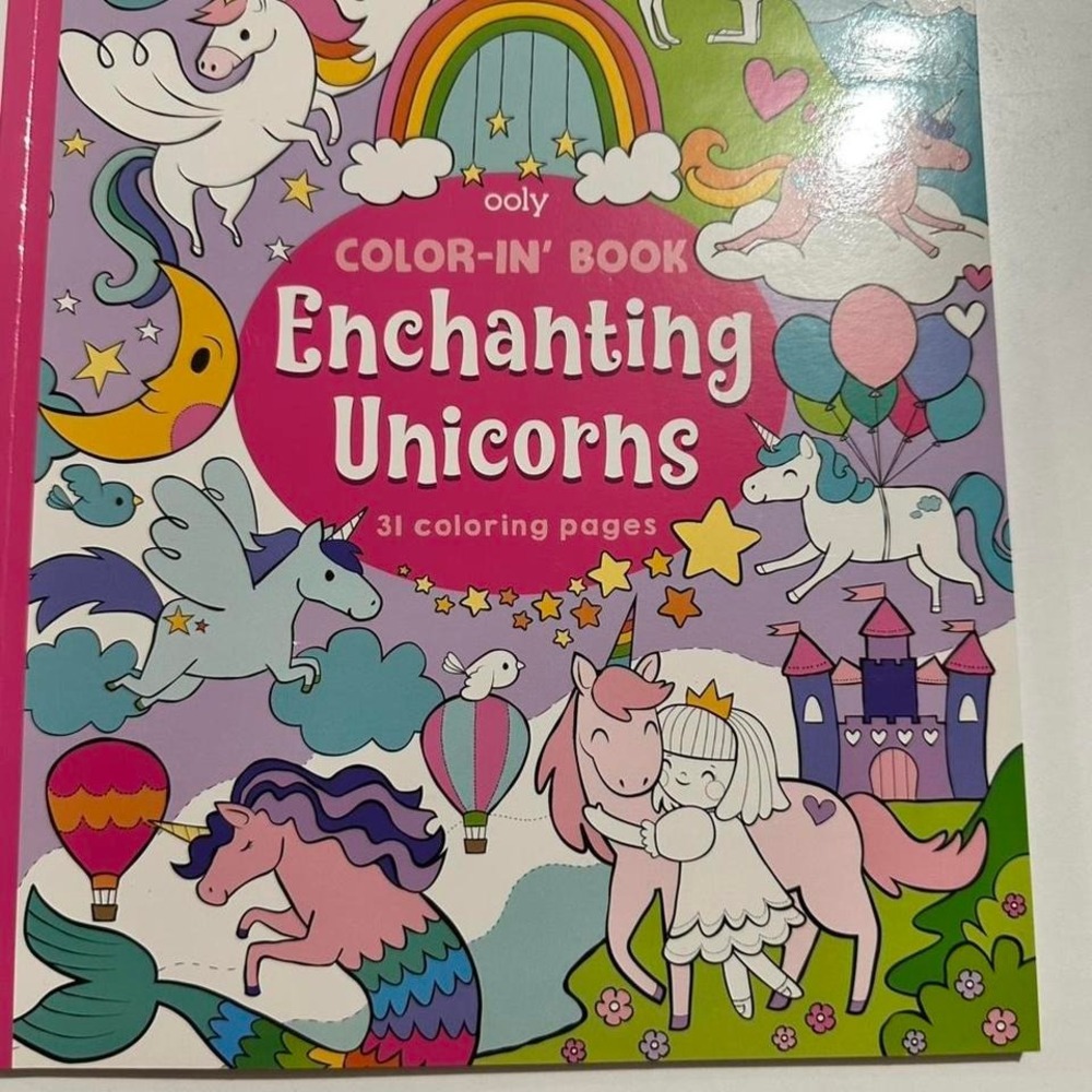 New OOLY Enchanting Unicorns Coloring‎ Book